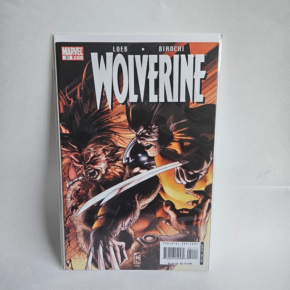 Marvel Comics Wolverine 51 Loeb Bianchi Evolution X-Men 2007 Direct Edition